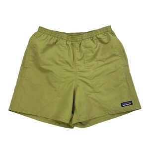Patagonia Baggies Shorts Mens Size S Green 5" Inseam Swim Trunks Lined Nylon